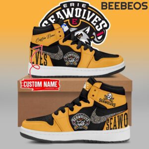 Erie SeaWolves Air Jordan 1 High Top Shoes JD1 Sneakers BJD5004