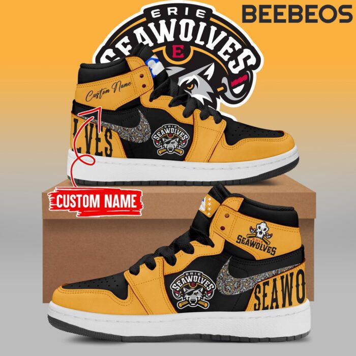 Erie SeaWolves Air Jordan 1 High Top Shoes JD1 Sneakers BJD5004