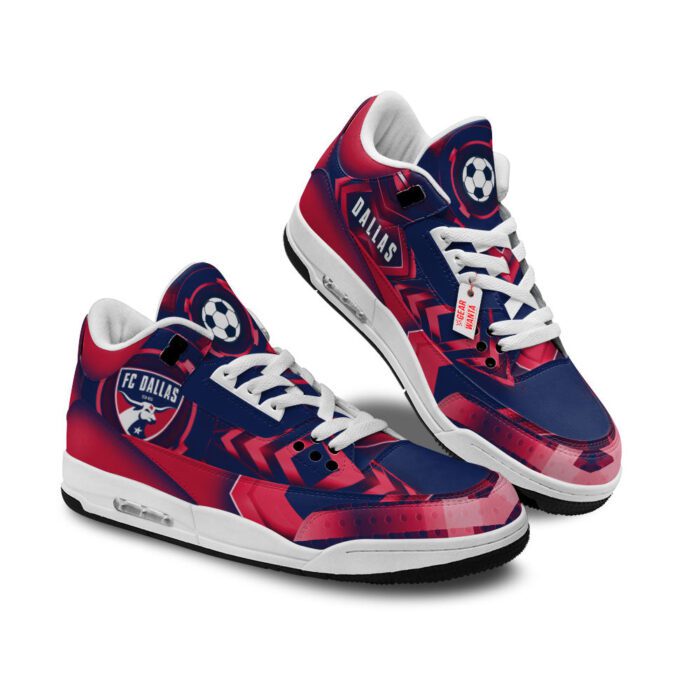 FC Dallas Jordan 3 Sneakers Custom Shoes WJD3082