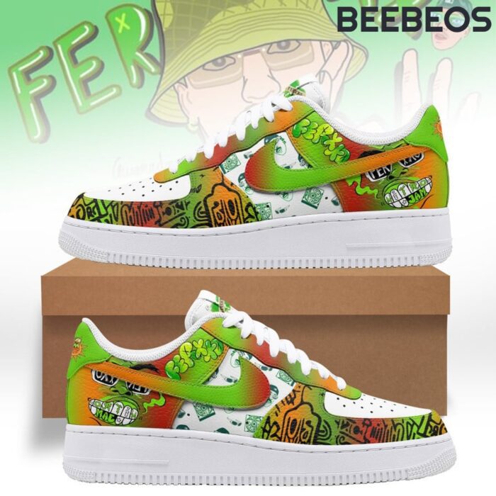 Feid Ferxxo Green Air Force 1 Sneakers AF1 Limited Shoes BAF1011