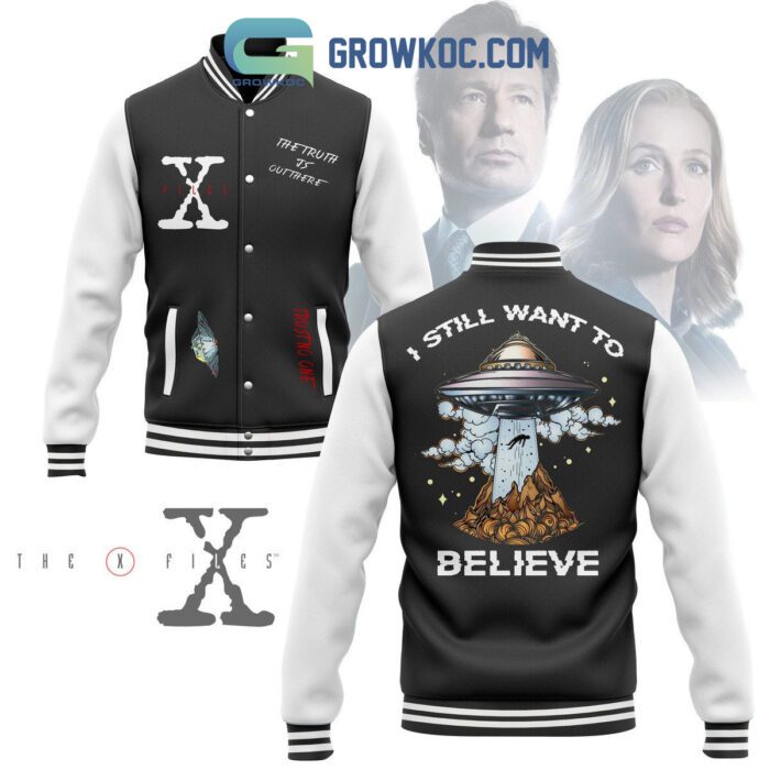 Files X I Still Want To Believe Baseball Jacket GBJ1578