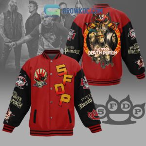 Five Finger Death Punch Loyal Fan Red Design Baseball Jacket GBJ1215