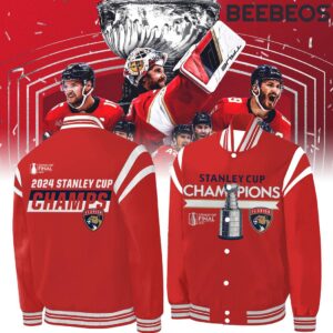 Florida Panthers 2024 Stanley Cup Champs Baseball Jacket GBJ1591