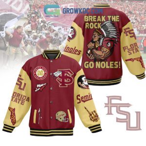 Florida State Seminoles Break The Rock Go Noles Baseball Jacket GBJ1509