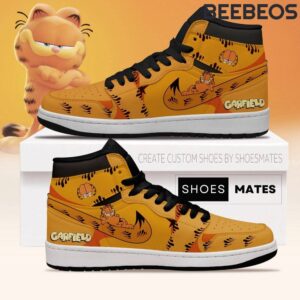 Garfield Cat Air Jordan 1 High Top Shoes JD1 Sneakers BJD5032