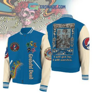 Grateful Dead I Will Get By I Will Survive Baseball Jacket GBJ1269