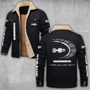 H2 Hummer Lapel Collar Fleece Cargo Jacket Winter Jacket LCJ1051