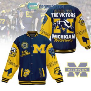 Hail To The Victor Michigan Wolverines Baseball Jacket GBJ1511