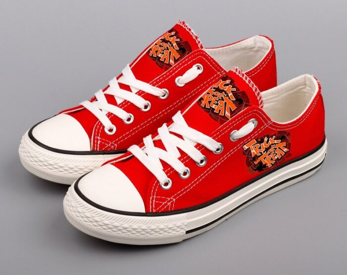 Halloween Shoes Halloween Low Top Canvas Sneakers ELT1091