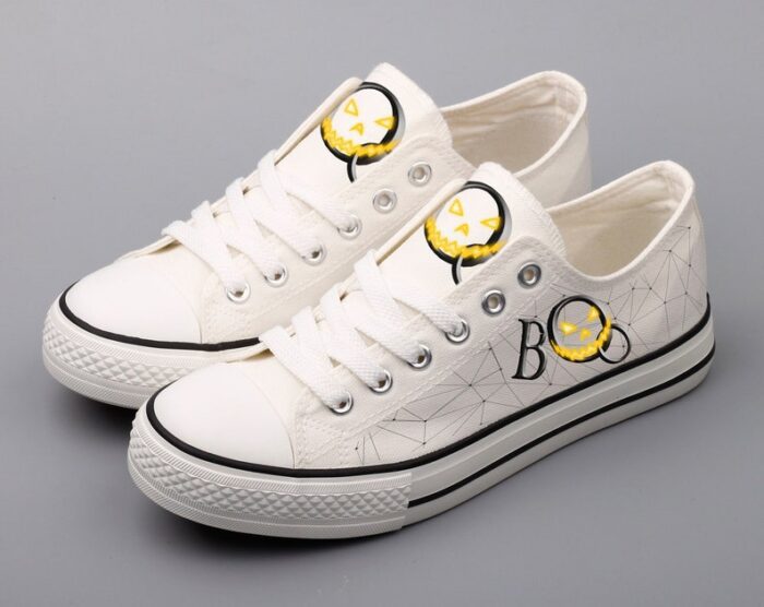 Halloween Shoes Halloween Low Top Canvas Sneakers ELT1095