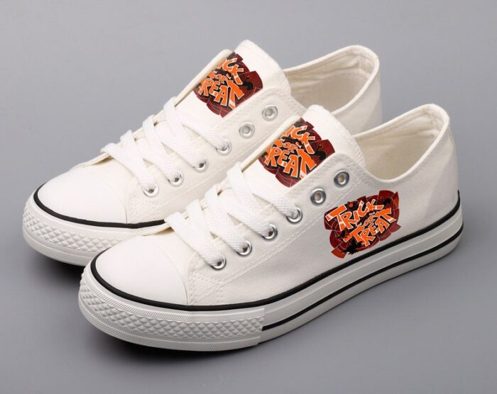 Halloween Shoes Halloween Low Top Canvas Sneakers ELT1096