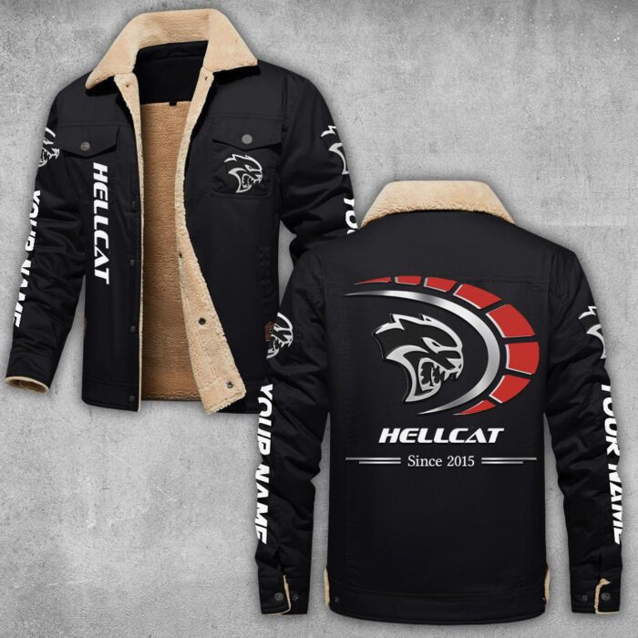 Hellcat Lapel Collar Fleece Cargo Jacket Winter Jacket LCJ1034