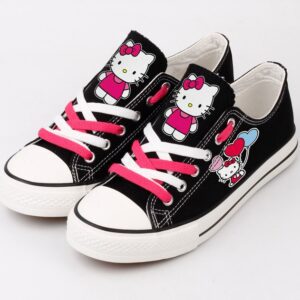 Hello Kitty Shoes Kitty White Low Top Canvas Sneakers ELT1047