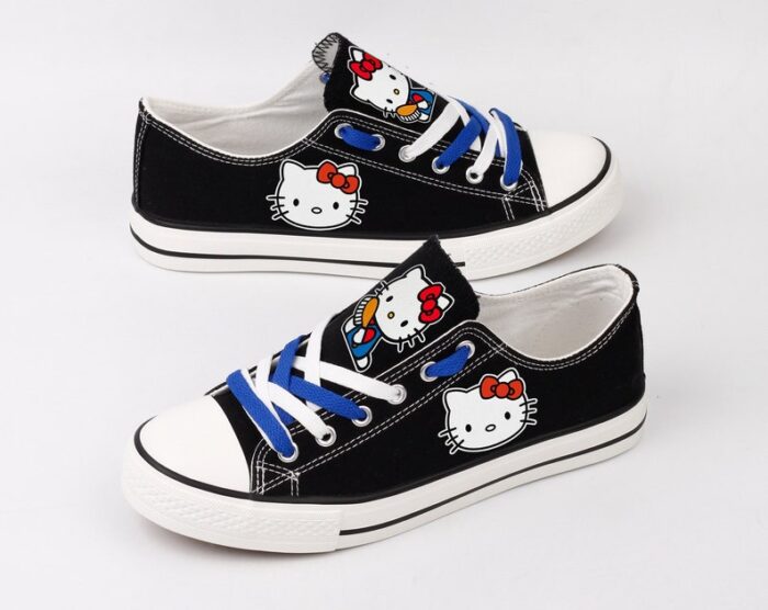 Hello Kitty Shoes Kitty White Low Top Canvas Sneakers ELT1167