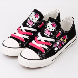 Hello Kitty Shoes Kitty White Low Top Canvas Sneakers ELT1172