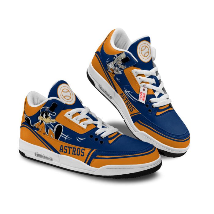 Houston Astros Jordan 3 Sneakers Custom Shoes WJD3214