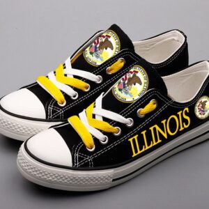 Illinois Shoes Illinois State Low Top Canvas Sneakers ELT1163