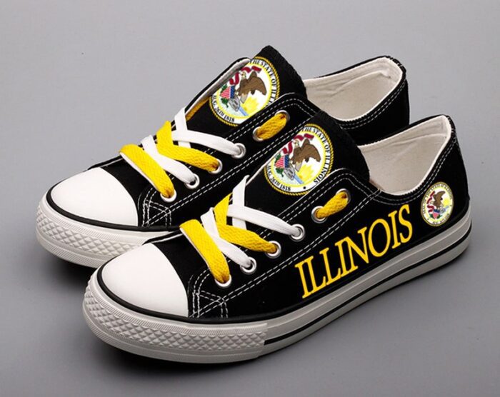 Illinois Shoes Illinois State Low Top Canvas Sneakers ELT1163