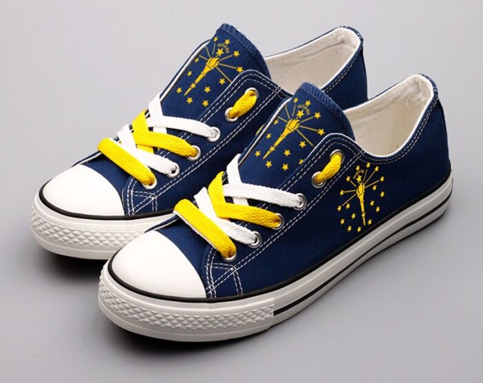 Indiana Shoes Indiana State Low Top Canvas Sneakers ELT1142