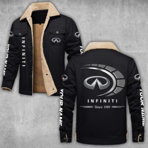 Infiniti Lapel Collar Fleece Cargo Jacket Winter Jacket LCJ1062