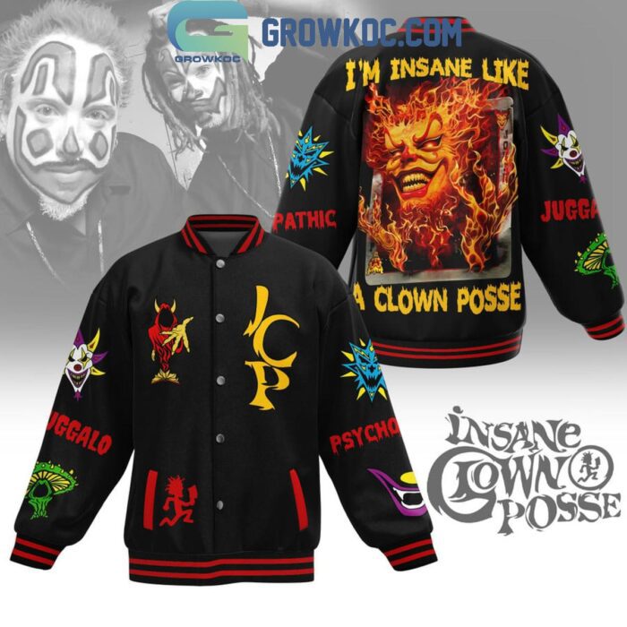 Insane Clown Posse I'm Insane Like A Clown Posse Baseball Jacket GBJ1034