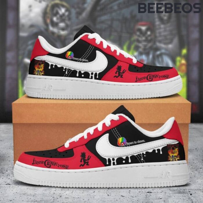 Insane Clown Posse Red Black Air Force 1 Sneakers AF1 Limited Shoes BAF1099