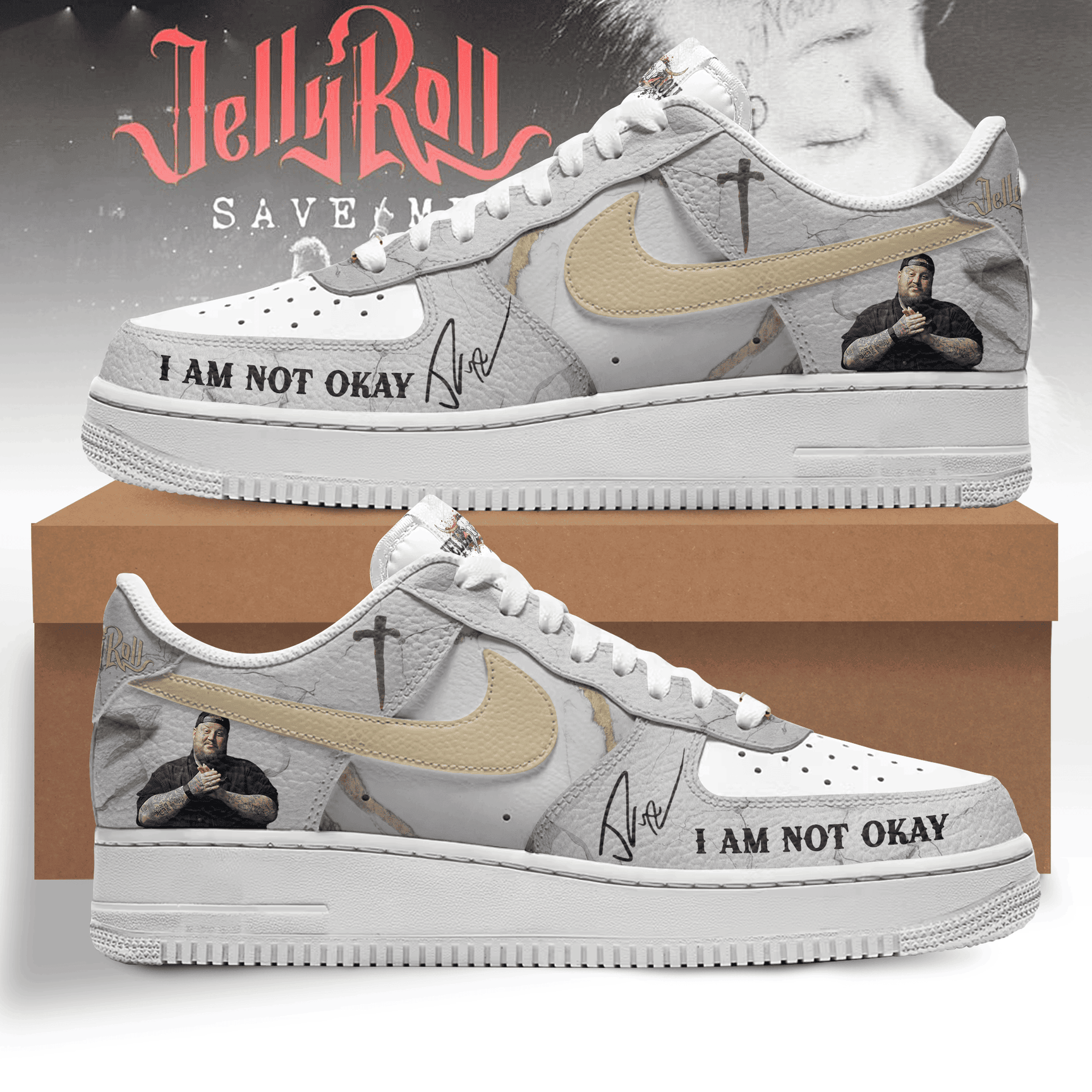 Jelly Roll AF1 Sneaker Limited Air Force 1 Shoes ZSP1105