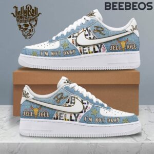 Jelly Roll I'm Not Okay Air Force 1 Sneakers AF1 Limited Shoes BAF1151