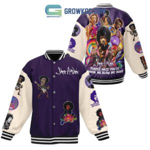 Jimi Hendrix Purple Haze Baseball Jacket GBJ1376