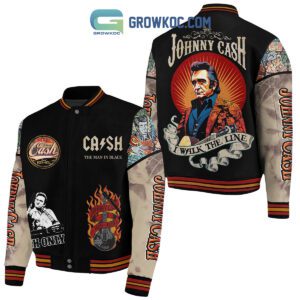 Johnny Cash I Walk The Line Baseball Jacket GBJ1364