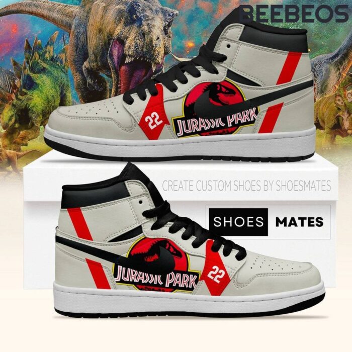 Jurassic Park 22 Air Jordan 1 High Top Shoes JD1 Sneakers BJD5031