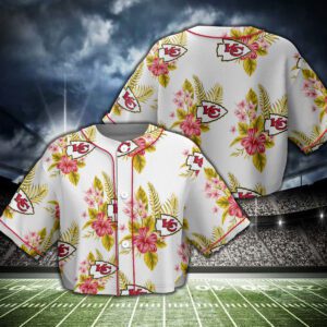 Kansas City Chiefs Crop Top Baseball Jersey CBJS1022