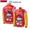 Kansas City Chiefs NFL Hello Kitty Personalized Baseball Jacket GBJ1525