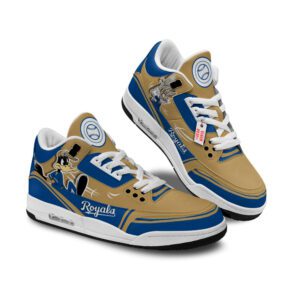 Kansas City Royals Jordan 3 Sneakers Custom Shoes WJD3213