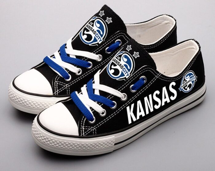 Kansas Shoes Kansas State Low Top Canvas Sneakers ELT1141