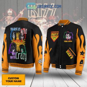 Kiss You Drive Us Wild Personalized Baseball Jacket GBJ1249