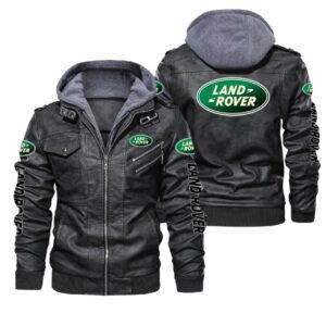 Land Rover Black Brown Leather Jacket LIZ099