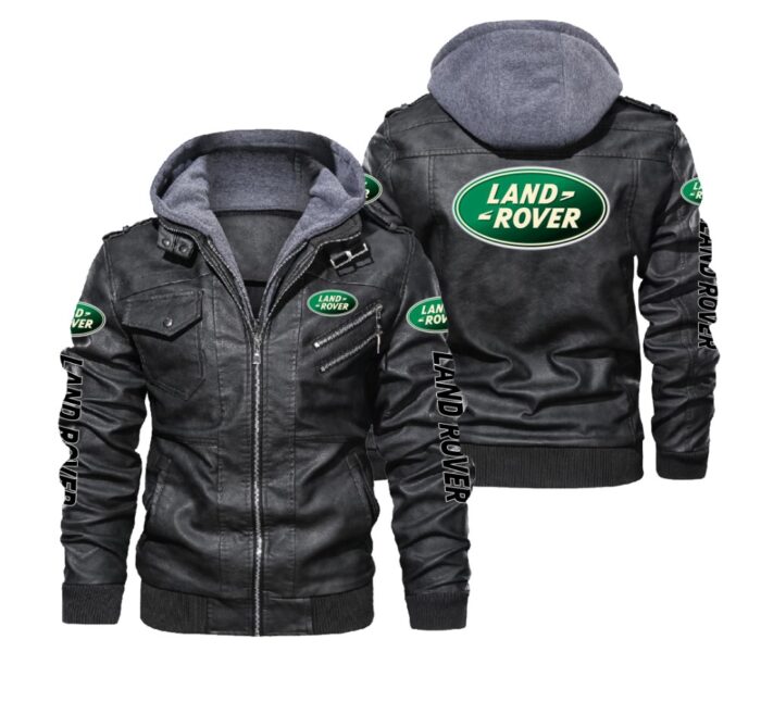 Land Rover Black Brown Leather Jacket LIZ099