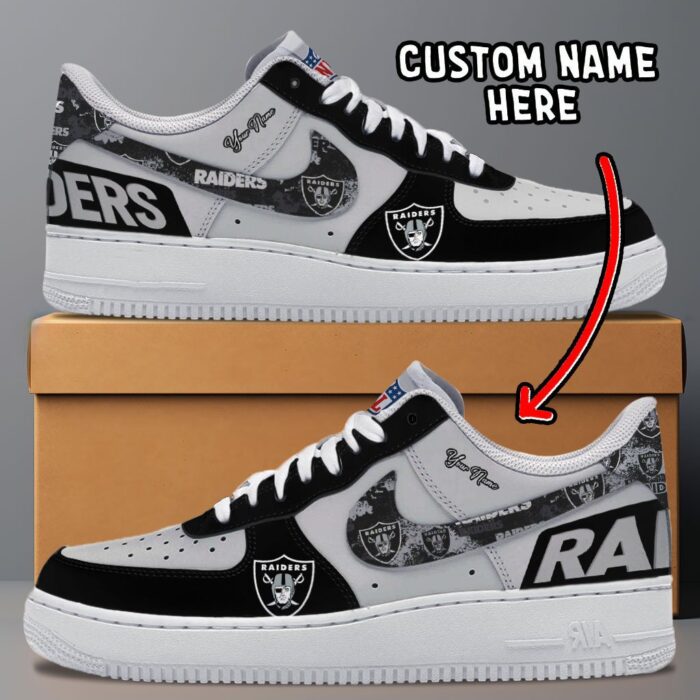 Las Vegas Raiders NFL Personalized Air Force 1 Shoes AF1 Sneakers Limited For Fans WAF4016