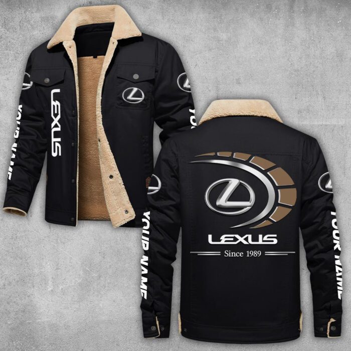 Lexus Lapel Collar Fleece Cargo Jacket Winter Jacket LCJ1023