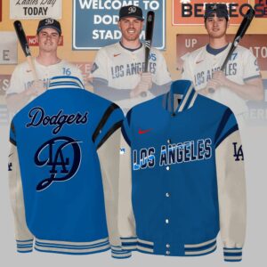 Los Angeles Dodgers 2024 City Connect Blue Baseball Jacket GBJ1597