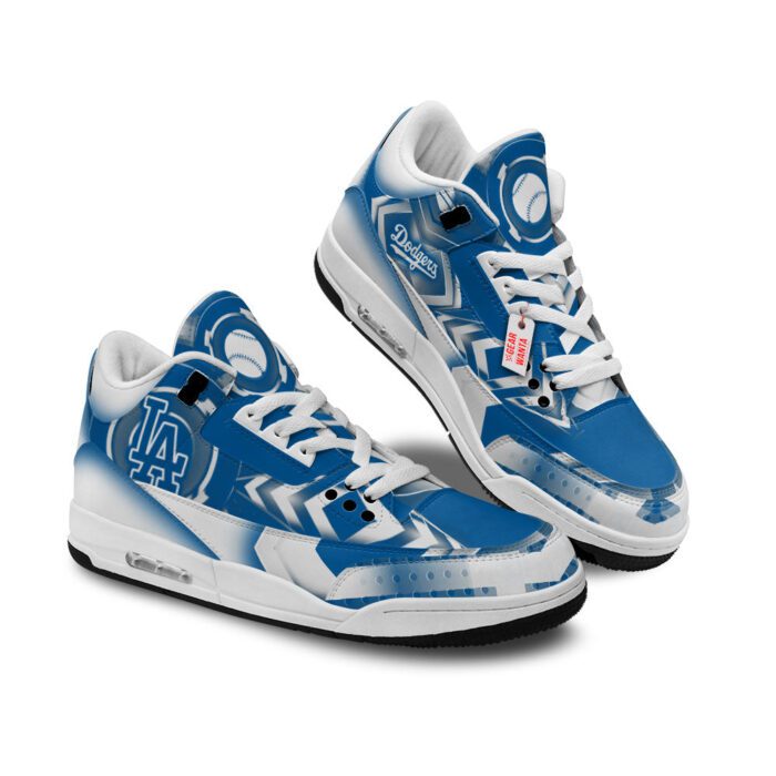 Los Angeles Dodgers Jordan 3 Sneakers Custom Shoes WJD3041