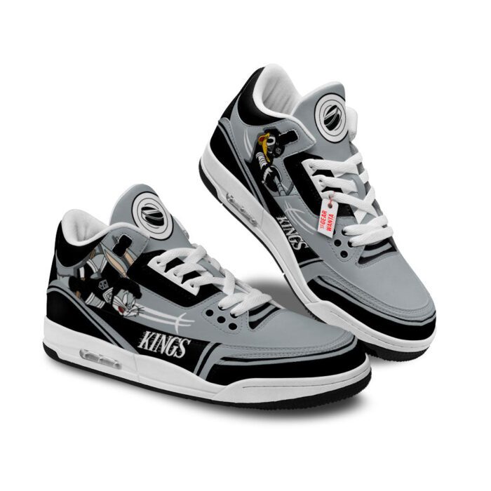 Los Angeles Kings Jordan 3 Sneakers Custom Shoes WJD3191