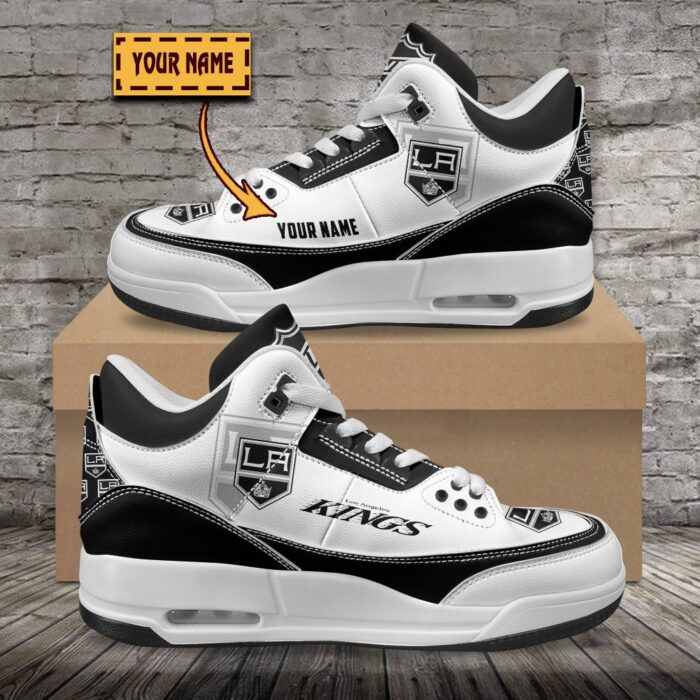 Los Angeles Kings NHL Personalized Jordan 3 Sneakers JD3 Shoes For Fans WJD3016