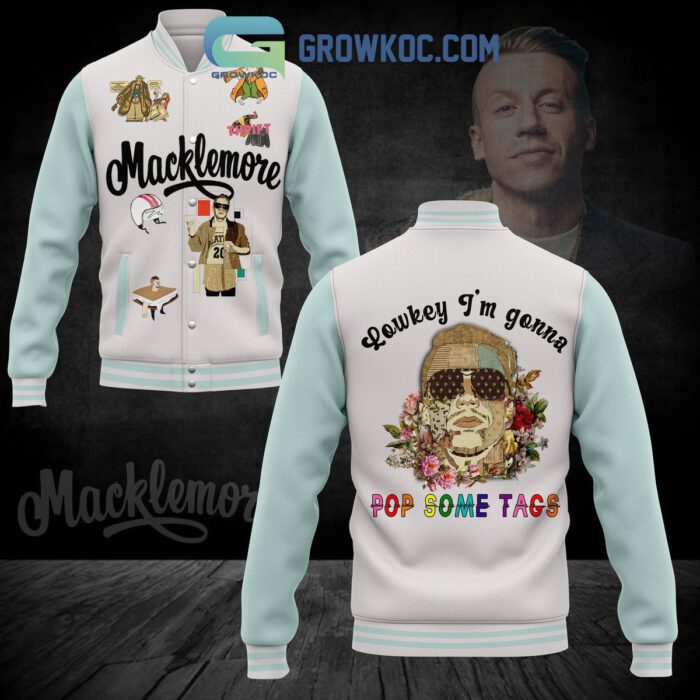 Macklemore Lowkey I'm Gonna Pop Some Tags Baseball Jacket GBJ1579