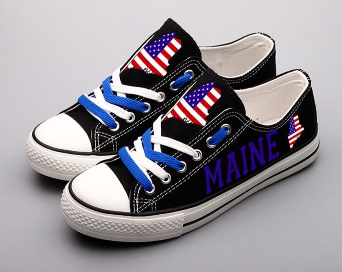 Maine Shoes Maine State Low Top Canvas Sneakers  ELT1139