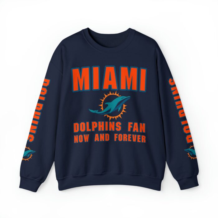 Miami Dolphins Crewneck Sweatshirt - Fan Now and Forever JSH1035