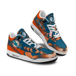 Miami Dolphins Jordan 3 Sneakers Custom Shoes WJD3159