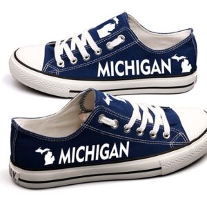 Michigan Shoes Michigan State Low Top Canvas Sneakers ELT1084