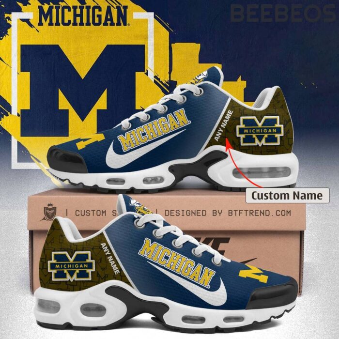 Michigan Wolverine Personalized Air Max Sneakers Air Max Plus TN Shoes BTN1039